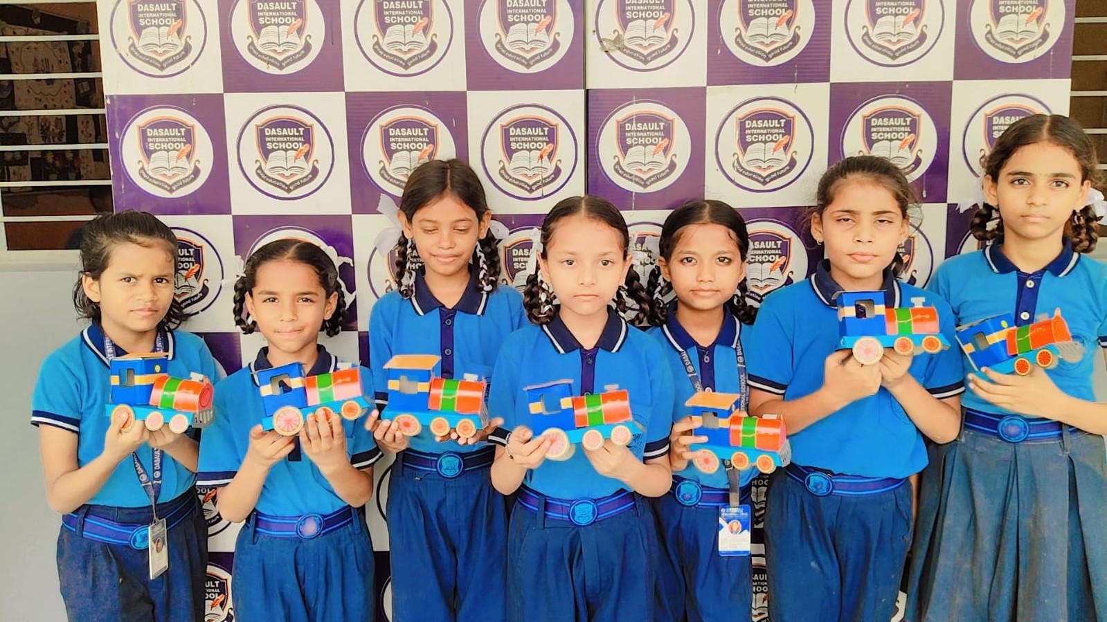 Pre-primary students at Dasault International School